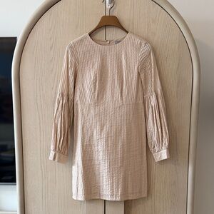 COS Light Beige Textured Dress